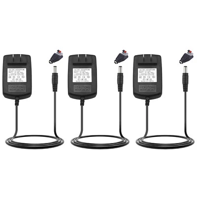 Paquete de 1-5 interruptores de fuente de alimentación transformador adaptador de CA a CC 12V 3A para tira de LED EE. UU. Foto 1 de 4