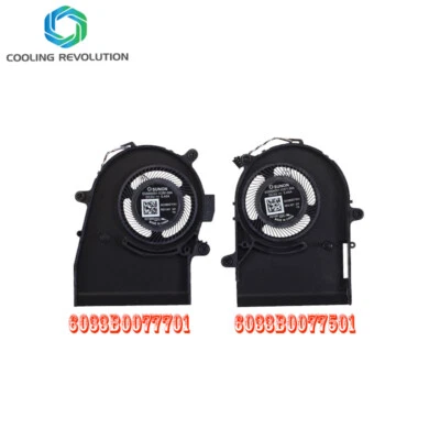 Laptop Cooling Fan For HP EliteBook x360 1040 G6 6033B0077501 6033B0077701 - Image 1 of 2