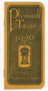 1920 Plymouth Twine Cordage Co Farming Memo Notebook Advertising MA Farm USA - Picture 1 of 5