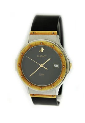 Reloj de cuarzo Hublot MDM 1523,3 36 mm oro 18k acero inoxidable esfera negra fecha Foto 1 de 4