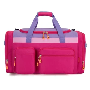 Large Kids Duffle Bag for Travel, Overnight, or Weekender, 20" inch (Rose Pur... - Bild 1 von 9