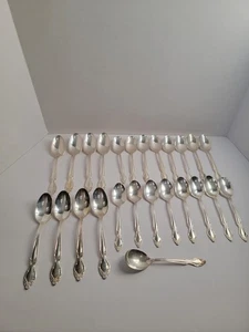 Lotto 25 piatti rinforzati vintage Mondiali Rogers AA Lady Densmore placcato argento rosa - Foto 1 di 10
