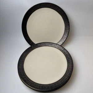 Crate & Barrel SCAVO Speiseteller 11" Bronze Metallrand - 4er Set sehr guter Zustand - Bild 1 von 9