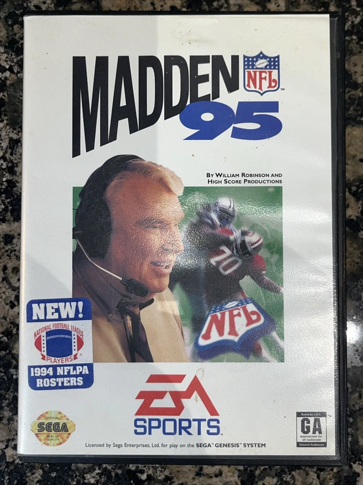 Madden NFL 94 & Madden NFL 95 (Sega Genesis, 1994) Registration Card And Poster  - Image 1 of 4