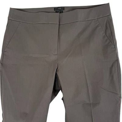 Pantalones J Crew Remi para mujer 16 gris algodón bielástico AV394 Foto 1 de 4