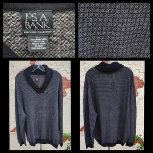 XL Tall Herren Jos A Bank Wollmischung Schalkragen Strick Langarm Pullover - Bild 1 von 18