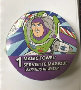 Toalla mágica Toy Story 4 Buzz LightYear Disney Pixar 11,5" X 11,5" nueva - Imagen 1 de 2