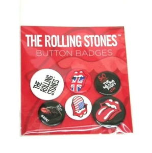 Rolling Stones button badges - 6 pack - Official Merchandise - Imagen 1 de 1