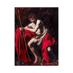 Caravaggio, Saint John the Baptist in Desert, Pearl Photo Paper, 18" x 24" - Picture 1 of 10