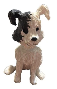 Figura de perro Cracker Jacks "Bingo" de Pat Kolesar 1996 resina blanco y negro - Imagen 1 de 8