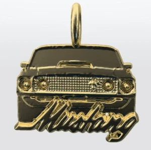 Handmade Custom 1969 Mustang Pendant Necklace Muscle Car Gift Charm Brass - Picture 1 of 1