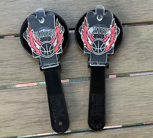2 1992 NBA Portland Trail Blazers Noise Makers Plastic Clappers 750 KXL Radio 8" - Picture 1 of 9