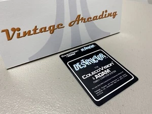 Destructor (Colecovision) Replacement Game Label - Picture 1 of 1