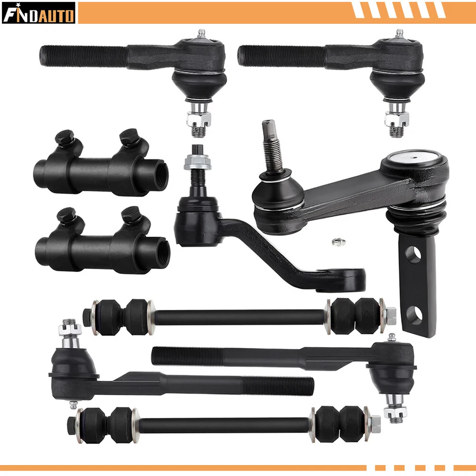 Se adapta a Dodge Ram 1500 2000-2001 2x2 10 piezas extremos de varilla de amarre Pitman brazo loca dirección Foto 1 de 1