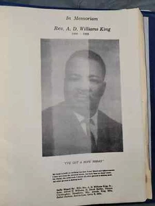 SCARCE MARTIN LUTHER KING SR 1970 PROGRAMMA BENEFICO CHIESA FOTO CIIVL DIRITTI - Foto 1 di 10