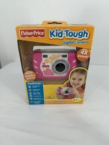 NUOVA fotocamera digitale Fisher-Price resistente ai bambini - rosa floreale W1460 - 2012 3-7 anni - Foto 1 di 6