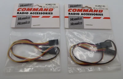Hobbico Command Radio Accessories HCAM2130 12" Extension lot of 2 RC parts 1047 - Image 1 of 4
