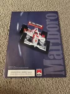 Vintage 1998 MARLBORO RACING INDY NASCAR TEAM PENSKE Poster Print Ad - Picture 1 of 1