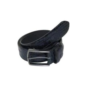 Cinturón para hombre de PICCODER Turquía cuero genuino cocodrilo en relieve 8100 azul marino - Imagen 1 de 10