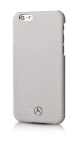 Mercedes-Benz Pure Line Goffrate Lineare Back Cover per Apple IPHONE 6 Plus - Foto 1 di 1