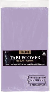 Amscan Disposable Plastic Table Cover - 54" x 108" Event Essential, ( 3 Pack) - Picture 1 of 18