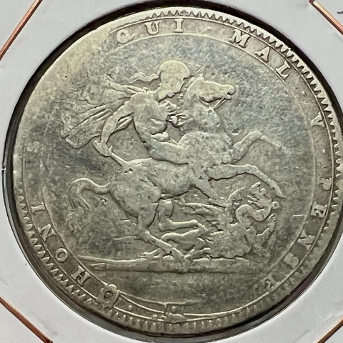 1818-1820 GREAT BRITAIN SILVER  CROWN SCARCE Cover