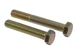 M12 x 1.5 Metric Fine Bolts Sets Hex Head 10.9 Grade Yellow Zinc Plated DIN 960 - Picture 1 of 3