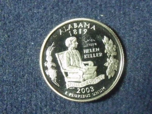 2003 S CLAD ALABAMA State Quarter Deep Cameo Gem Proof FREE SHIPPING AS ALWAYS - Picture 1 of 2