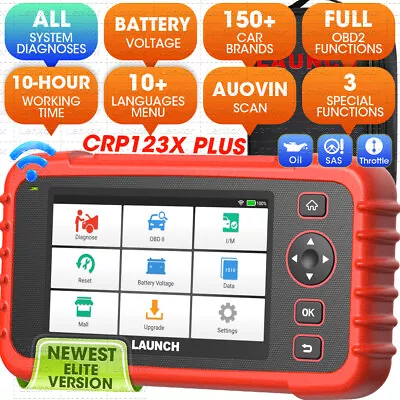2025 Launch X431 CRP123X Plus OBD2 Diagnostic Tool All ECU + 3 Functions - Image 1 of 4