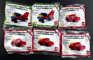 Lot Of 6 Vintage 1984 Lego McDonalds Promo Happy Meal Sets Sealed Polybags - Picture 1 of 8