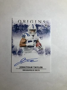 Jonathan Taylor 2020 Panini Origins #RA-JT novato automático radiocontrol - Imagen 1 de 2