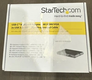 USB-c Multiport adapater 4k HDMI/VGA 3x USB 3.0-sd pd wraparound cable - Picture 1 of 5
