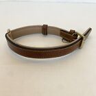Soft Touch Collars Padded Leather Dog Collar Size Medium 20” Brown Collar VIDEO
