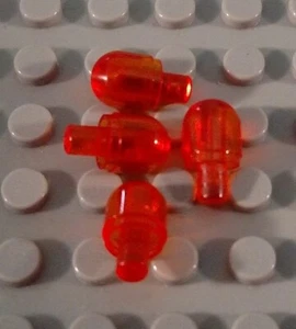 LEGO Lot of 4 Translucent Orange Technic Bionicle Barraki Eyes - Picture 1 of 1