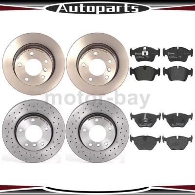 前后刹车片和转子适用于宝马 Z4 2.5L 2005 2004 2003 布雷博 — 第 1/4 张图片