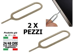 GRAFFETTA SPILLO APERTURA VANO SIM per iPhone 6 5 5S 5C 4 4G 4S 3G iPad HTC - Foto 1 di 2