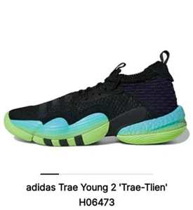 Adidas Trae Young 2 Basketballschuhe M-6,5 H06473 schwarz, grün NEU - ohne Karton - Bild 1 von 6