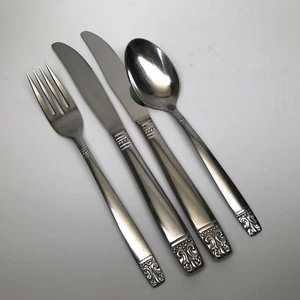 ONEIDA Ltd "AZTECA - ENCORE" Acero Inoxidable 4 Piezas - Tenedor de cena, cuchara sopera, 2 cuchillos - Imagen 1 de 2