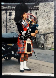 Edinburgh Sound of the Pipes International Festival Scottish Regiments Postcard - Picture 1 of 2