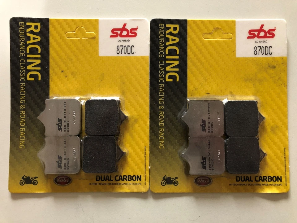 2 X SBS Rennbremsbeläge vorn 870DC BMW S1000RR S1000R Bj.2009-2018 - Bild 1 von 2