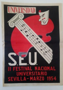 Universidad Revista del SEU Nº 7 Sevilla 7 de marzo de 1954 cubierta de Cabrera - Imagen 1 de 6