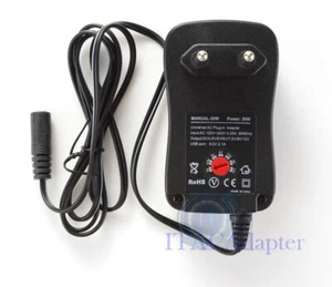 30W AC/DC Power Supply Adapter 3V 6V 9V 12V Adjustable Transformer For LED Lamp - Picture 1 of 14