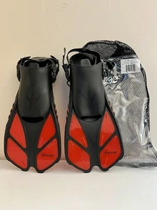 Seavenger Red Snorkel Swimming Fins Mesh Bag Set Combo Adult Unisex Size S/M - Picture 1 of 9