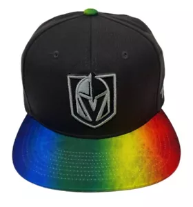 Zephyr NHL Vegas Golden Knights RARE "Pride" Flat Bill SnapBack Hat BRAND NWT - Picture 1 of 5