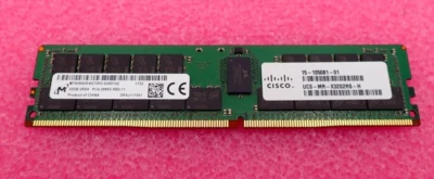 Cisco 32GB 2Rx4 DDR4-2666V PC4-21300 RAM Memory UCS-MR-X32G2RS-H 15-105081-01 - Image 1 of 4