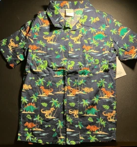 Boys Dinosaur Button down shirt NEW size 8 tag price $17.99 - Picture 1 of 5