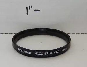 Rokunar 52mm HAZE (UV) CAMERA Lens FILTER DIGITAL OR FILM - Picture 1 of 2