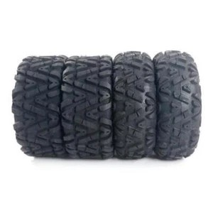 NEW Four 6.61 lbs ATV Go Kart Tires 145/70-6 4PR B 4 Ply Rated Black#TRP - Picture 1 of 8