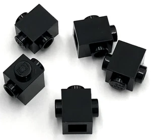 Lego 5 Nuevo Ladrillo Negro Modificado 1 x 1 con Tachuelas en 2 Lados Piezas Opuestas - Imagen 1 de 1
