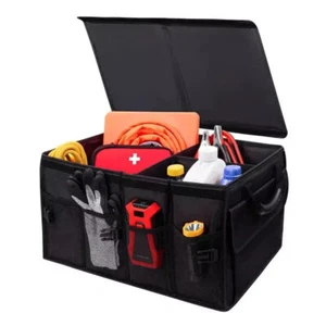 Eurow Automotive Trunk Organizer Storage Pockets Dividers Black Water Resistant - Bild 1 von 7